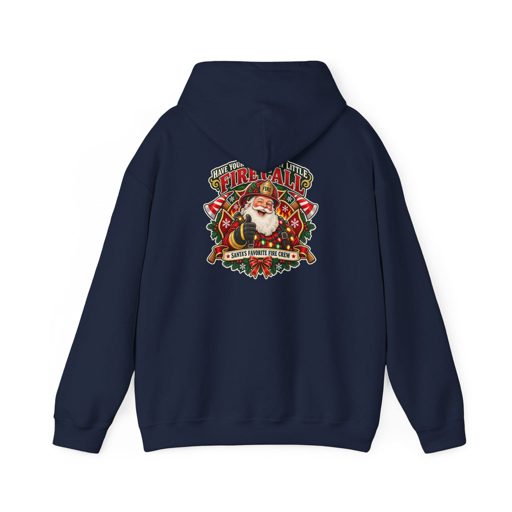 Christmas Firefighter Santa favorite fire crew hoodie