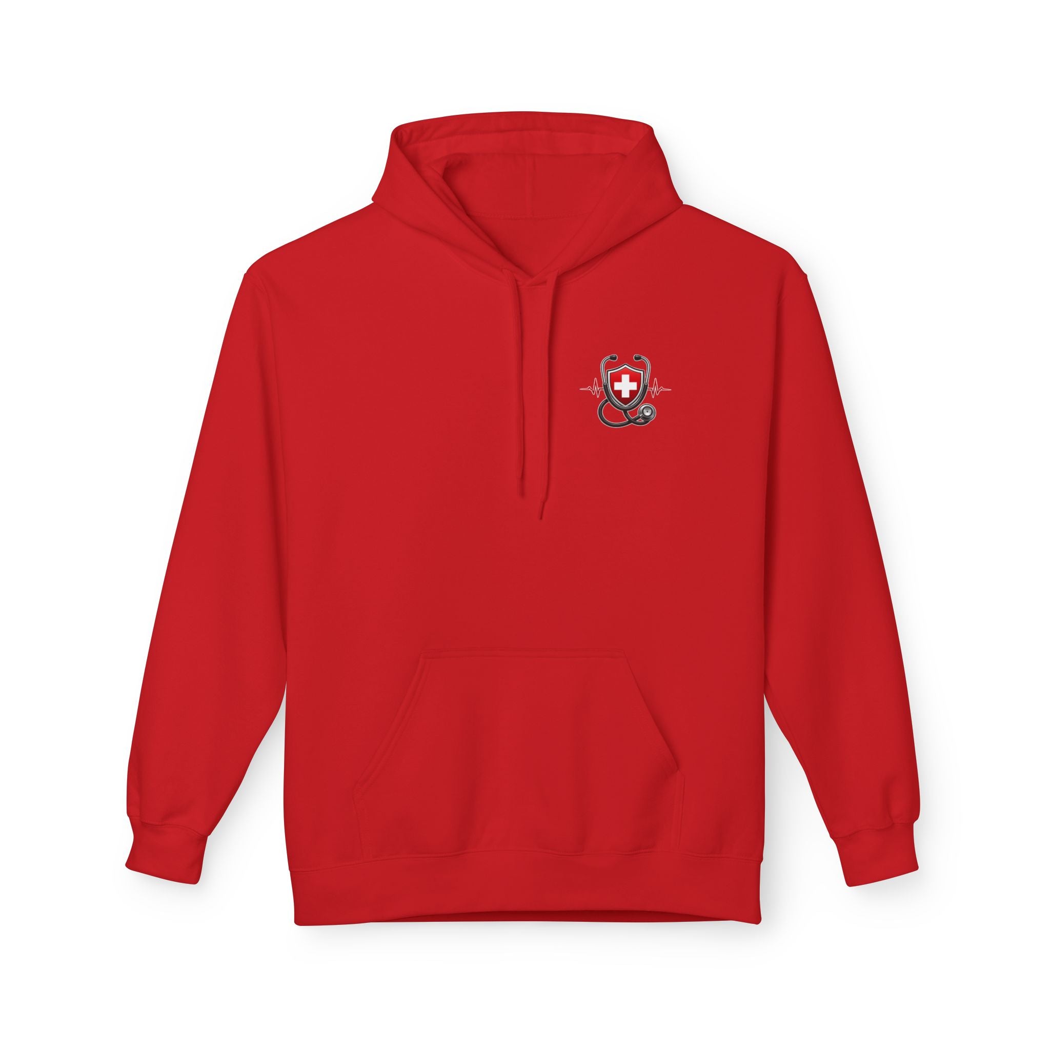 ER Nurse Hoodie - "Present in Chaos, Fueled by Caffeine & Compassion" Medical Staff Pullover