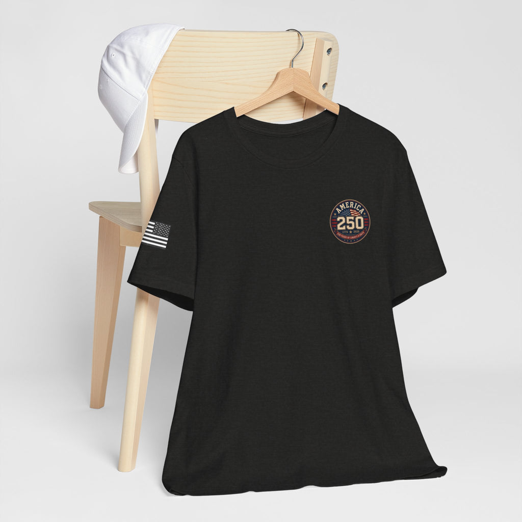 250th Anniversary USA T‑Shirt — American Eagle & Flag Commemorative Tee
