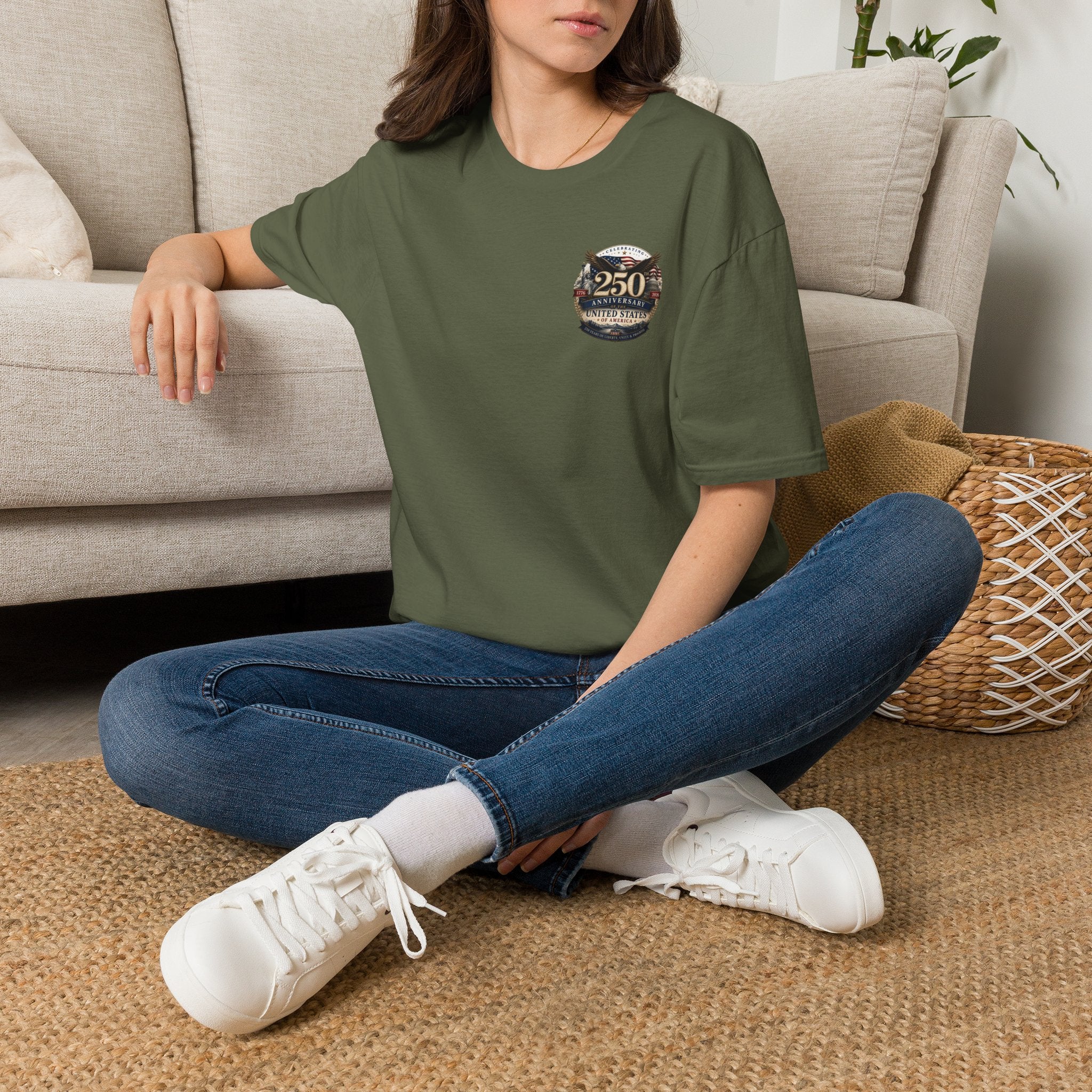 250 Years of Freedom Military Patriotic Graphic Tee