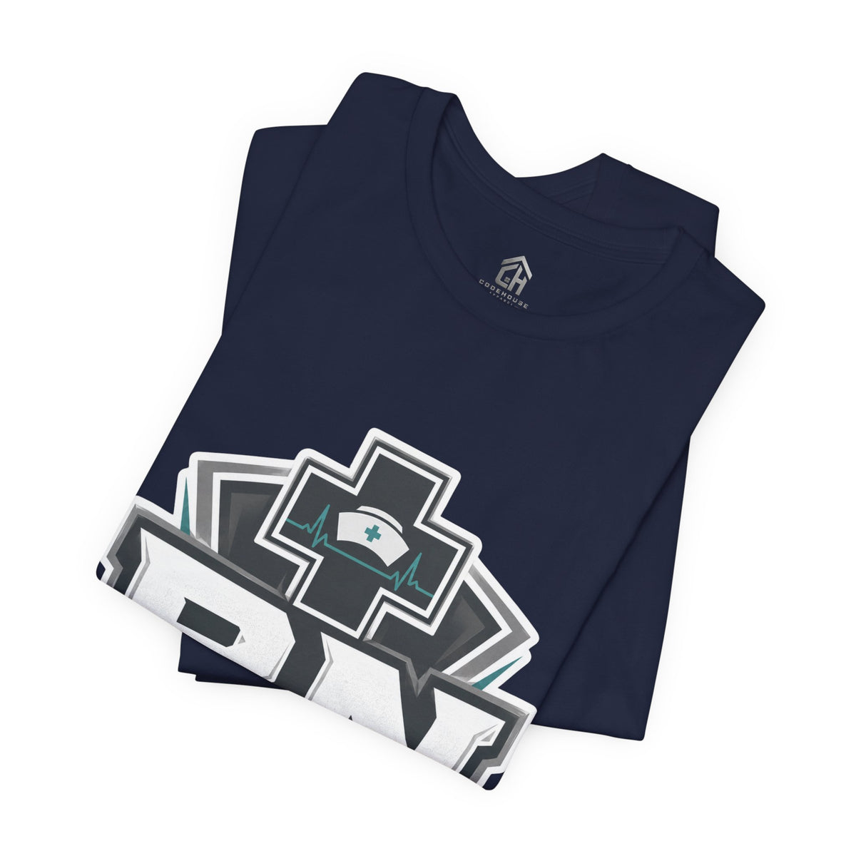 RN Nurse Logo T‑Shirt — Care Under Pressure Crew Tee