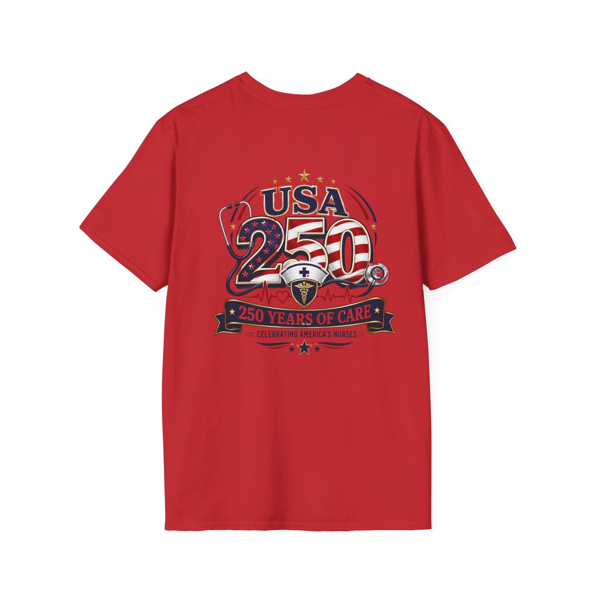 USA 250 Years of Care Nurse Shirt – Patriotic America’s Nurses 250th Anniversary Graphic Tee