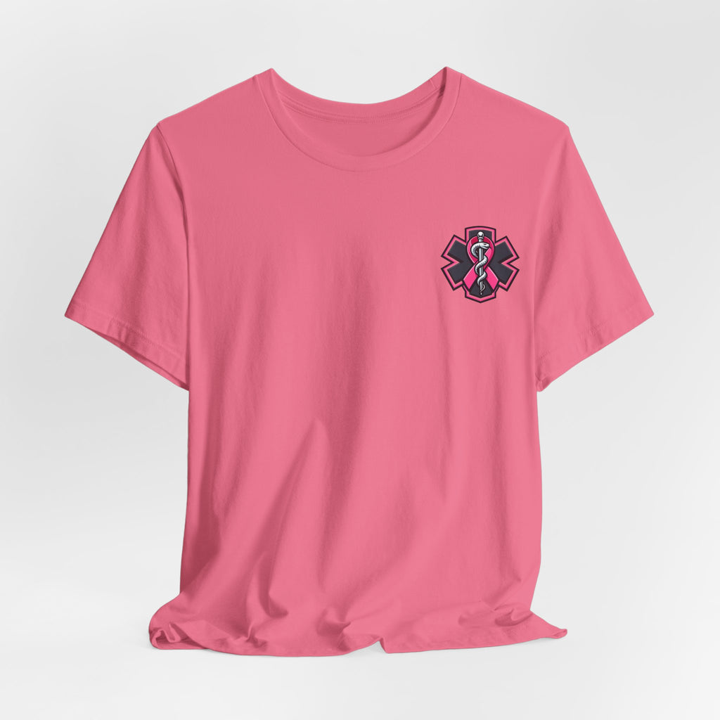 No One Fights Alone – Breast Cancer Awareness EMS T-Shirt