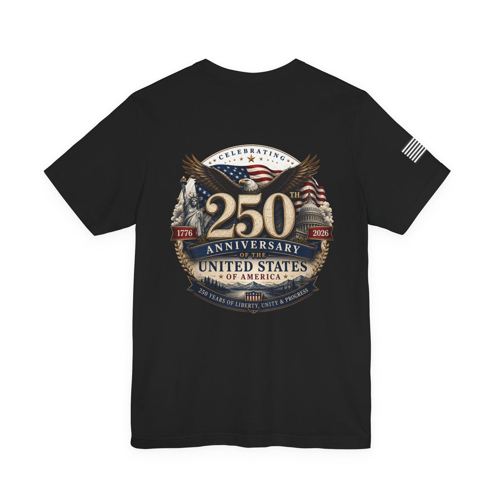 250th Anniversary United States T-Shirt — Patriotic Eagle American Flag Tee