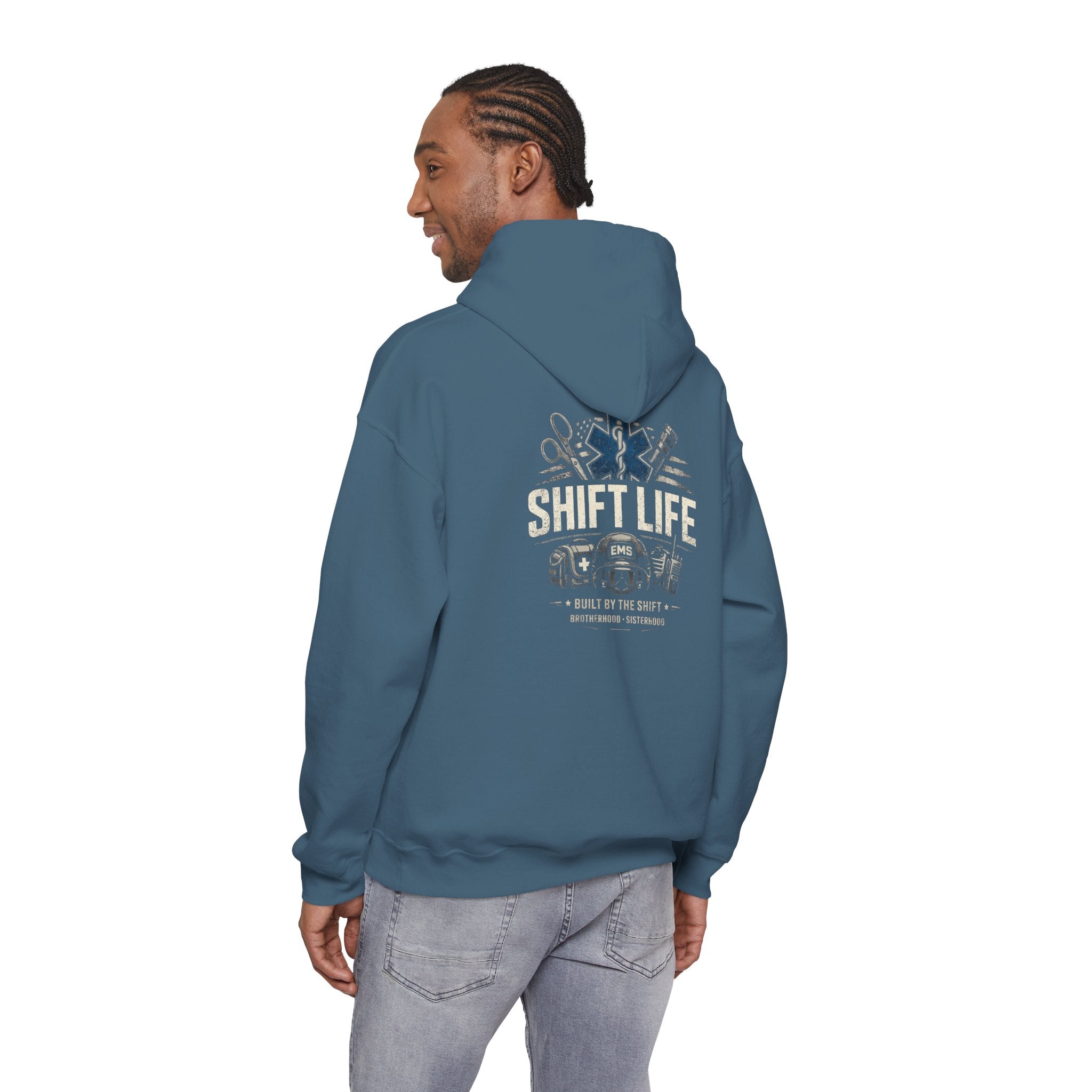 Shift Life EMS Paramedic Hoodie | Ambulance Rescue Emblem