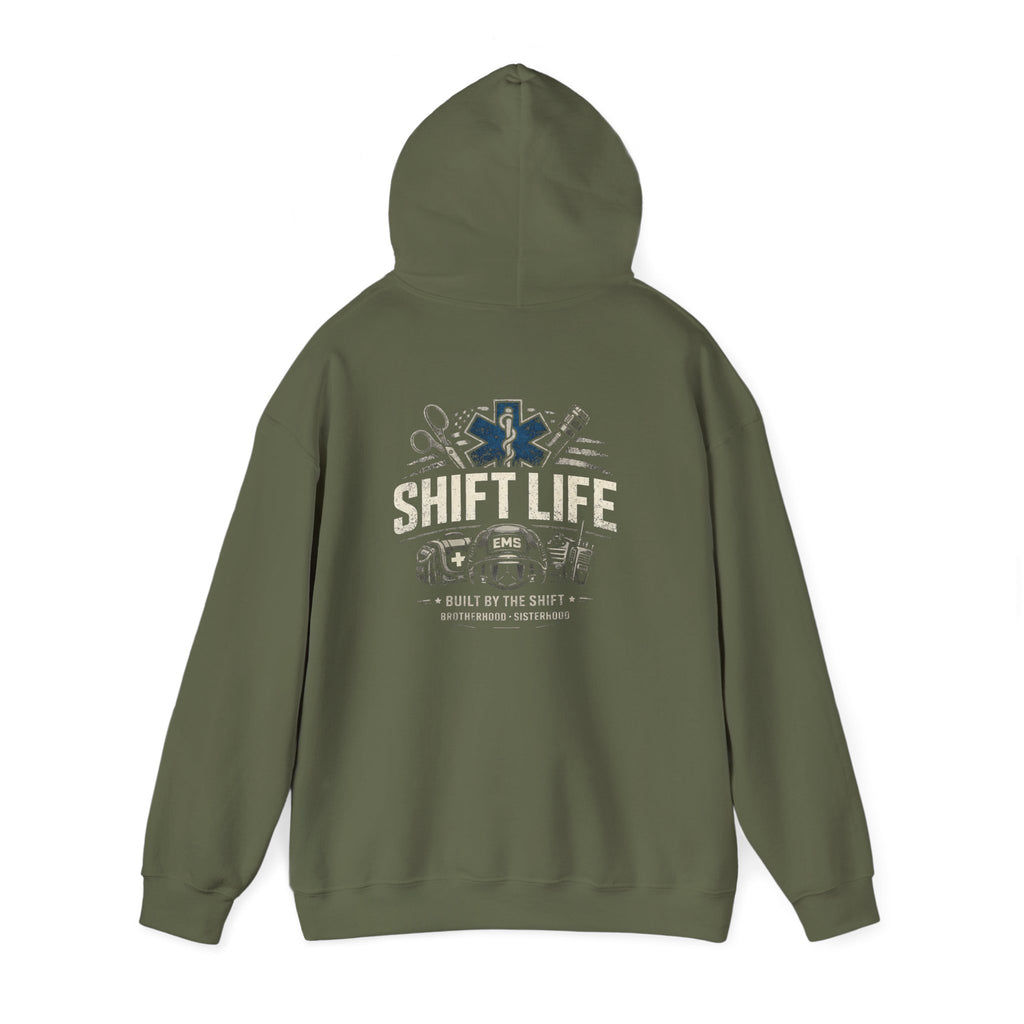 Shift Life EMS Paramedic Hoodie | Ambulance Rescue Emblem