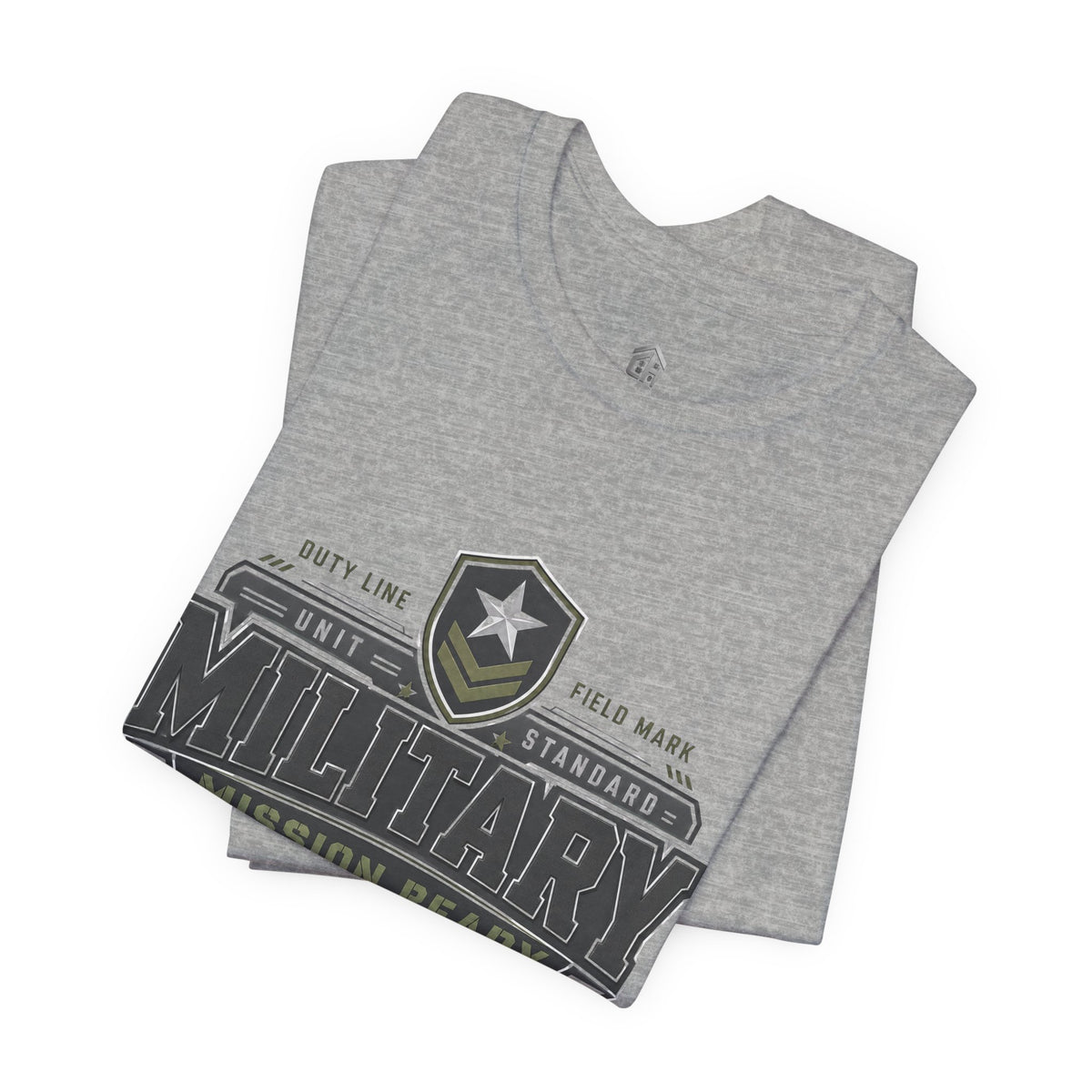 Military Mission Ready Tee — Military Emblem Graphic T-Shirt