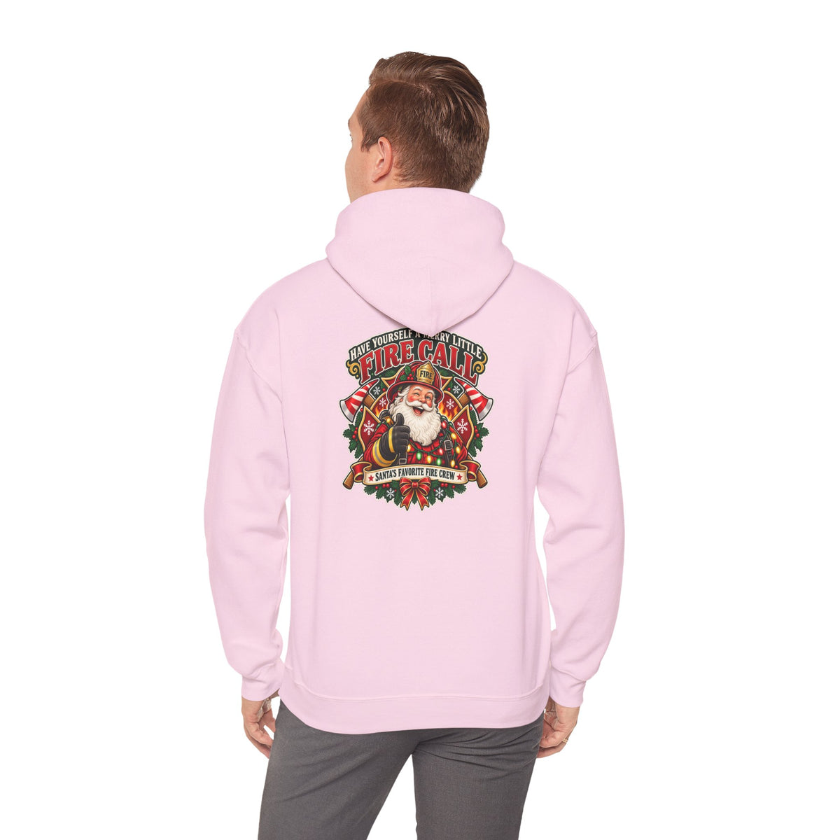 Christmas Firefighter Santa favorite fire crew hoodie