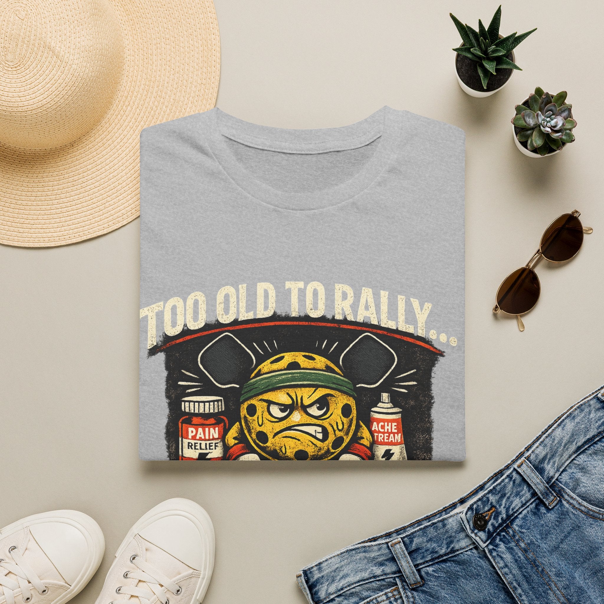 Too Old to Rally, Too Young to Quit Pickleball T-Shirt
