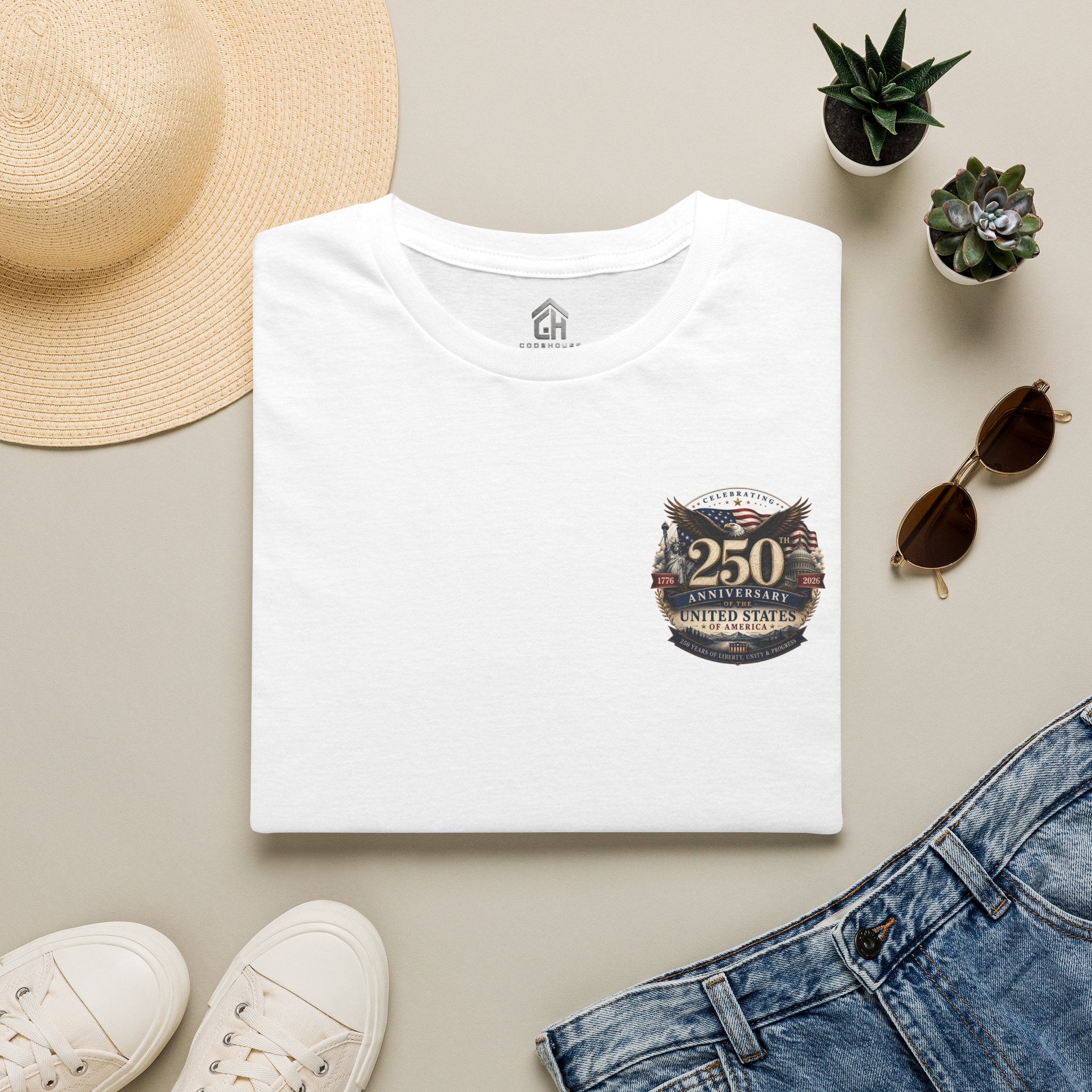 250 Years of Freedom Military Patriotic Graphic Tee