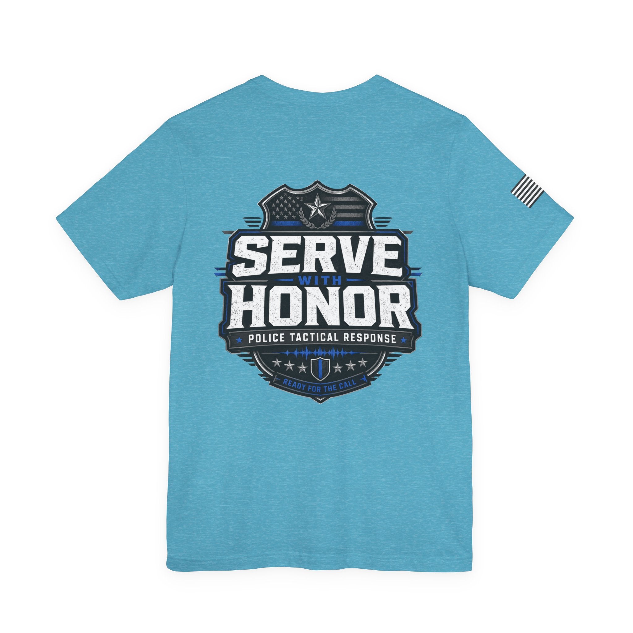 Serve With Honor Police T‑Shirt — Tactical Response Badge Tee