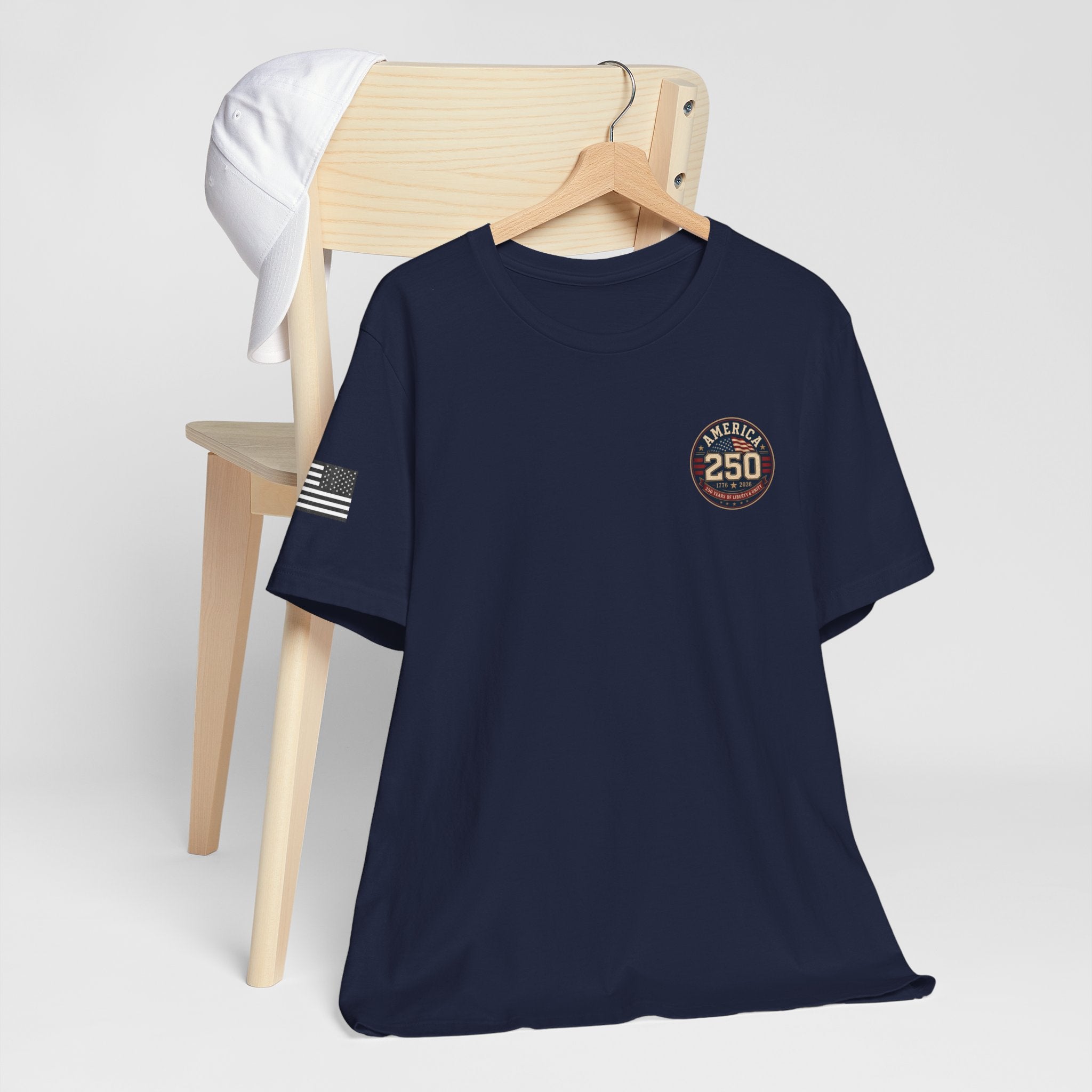 250th Anniversary USA T‑Shirt — American Eagle & Flag Commemorative Tee