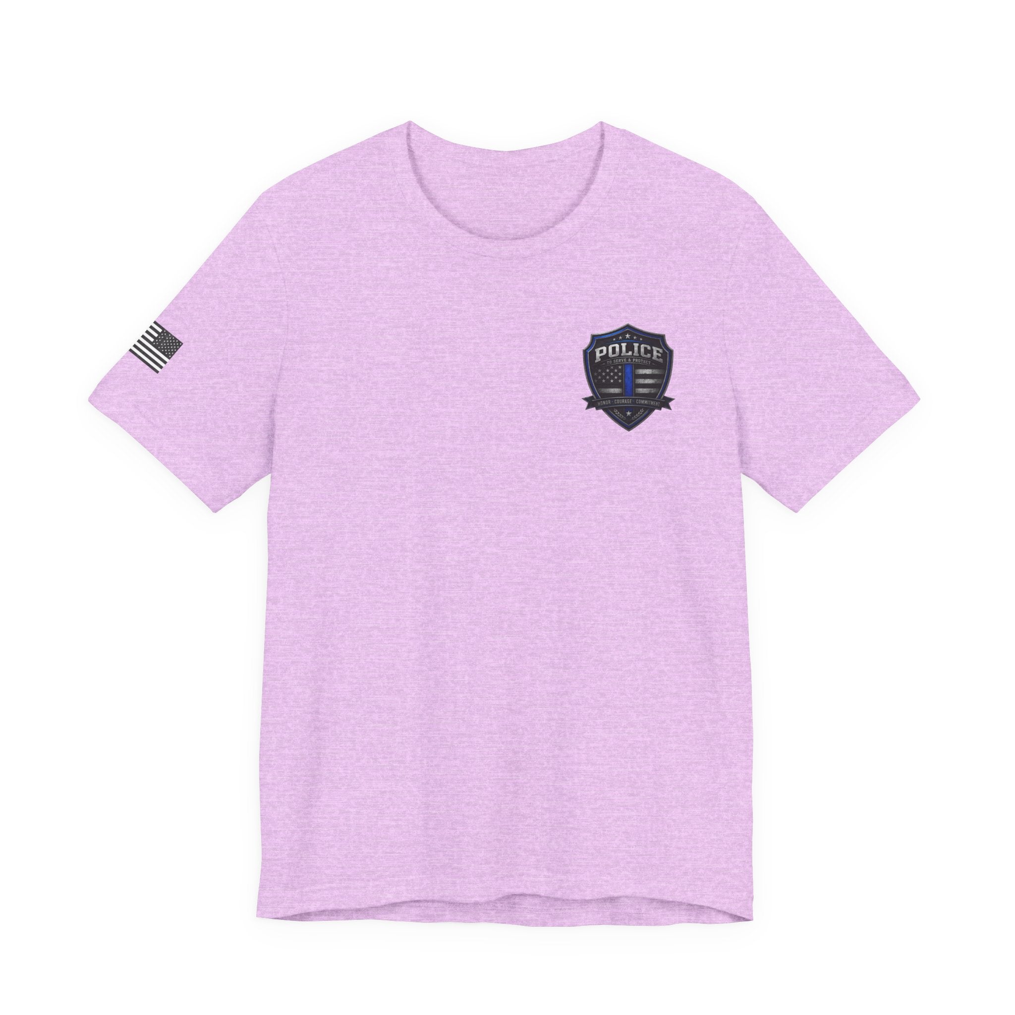Serve With Honor Police T‑Shirt — Tactical Response Badge Tee