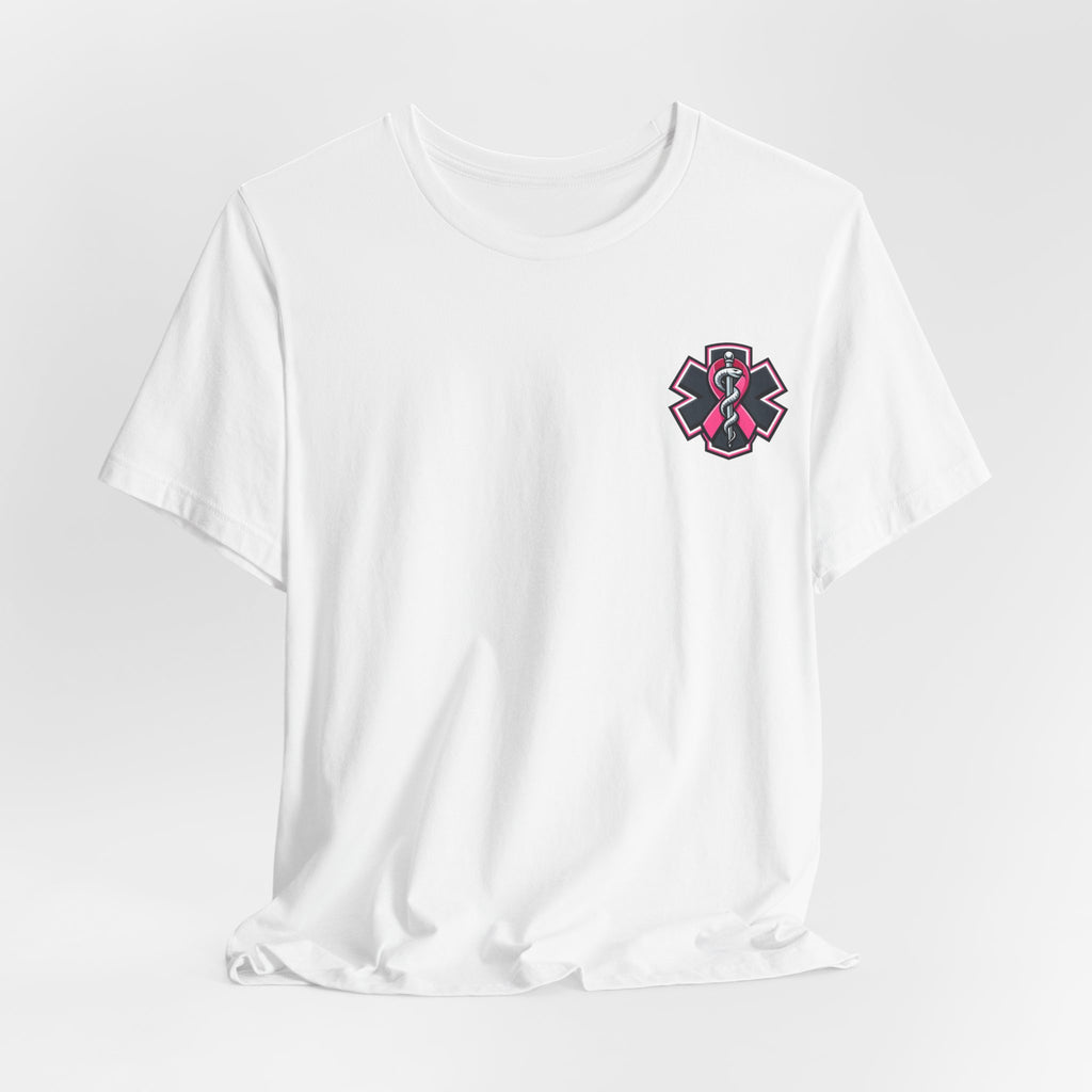 No One Fights Alone – Breast Cancer Awareness EMS T-Shirt
