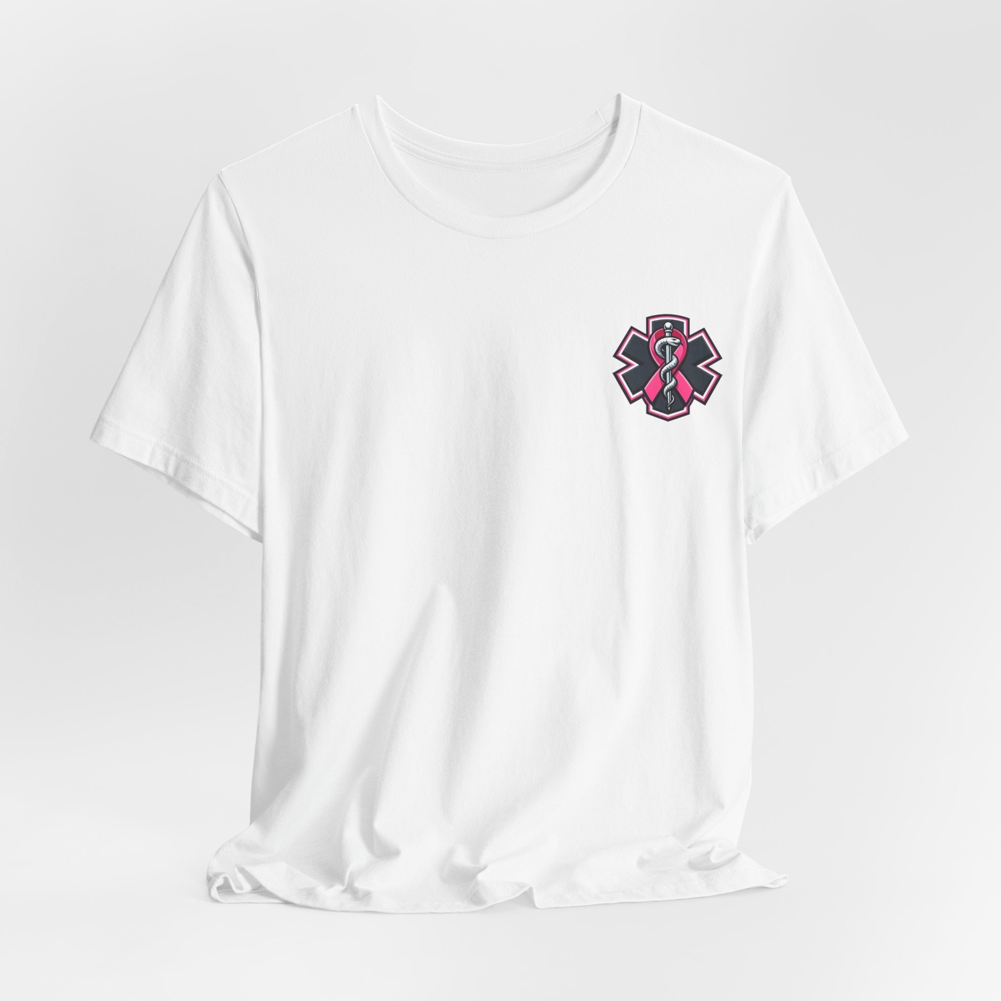 No One Fights Alone – Breast Cancer Awareness EMS T-Shirt