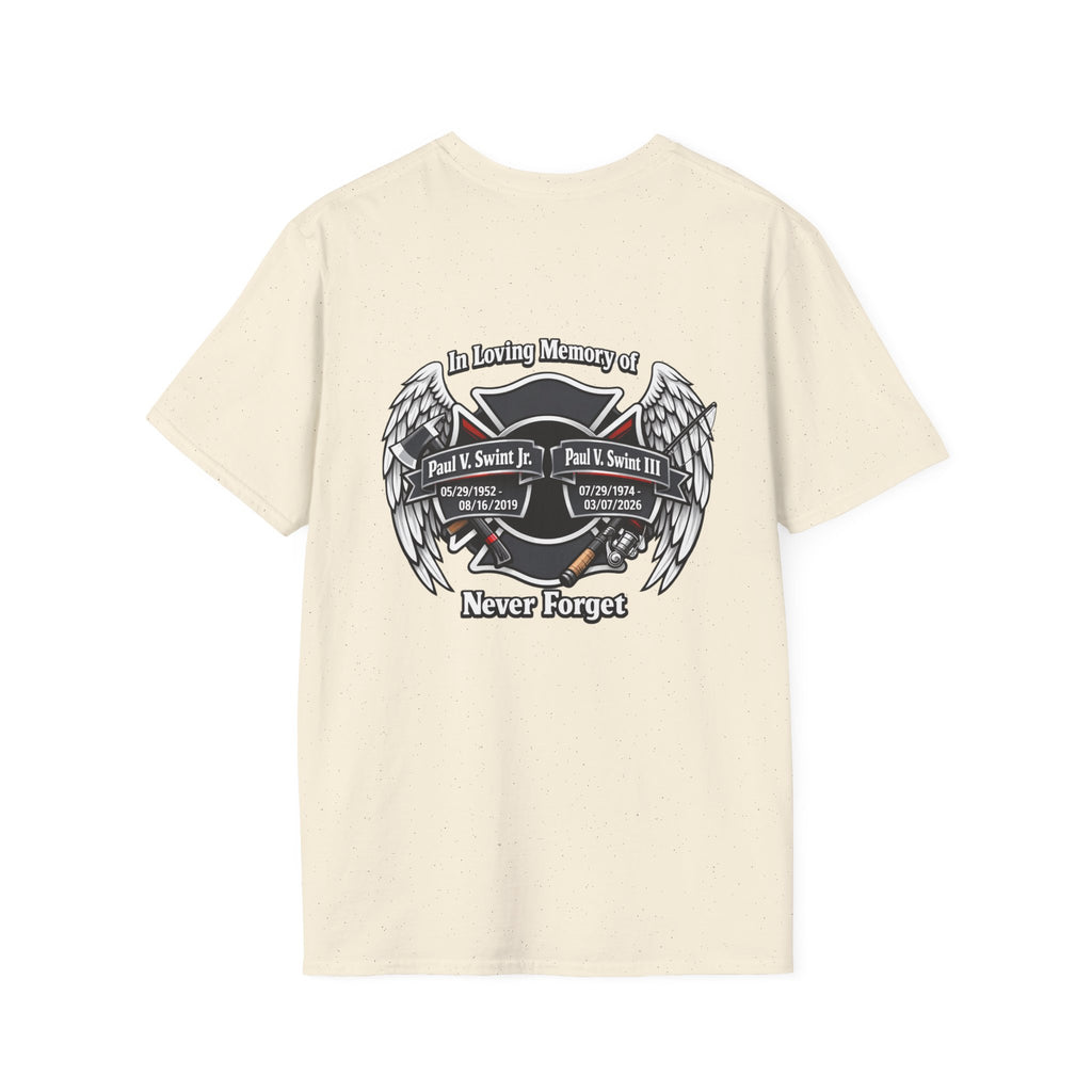 Memorial Wings T-Shirt — 'In Loving Memory / Never Forget' Tribute Tee
