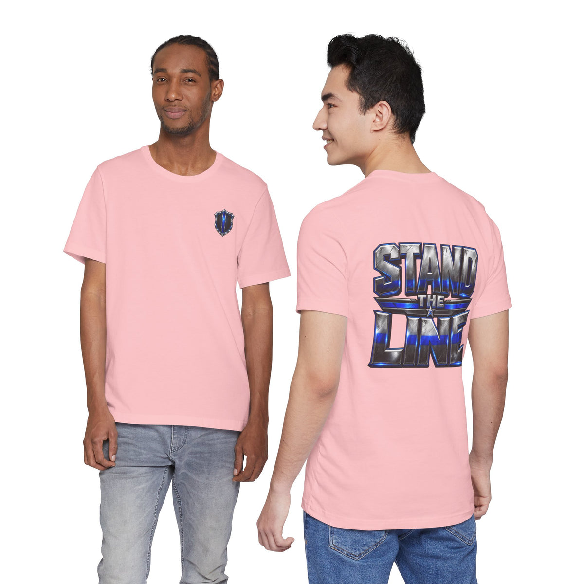 Police Stand the Line Graphic T-shirt