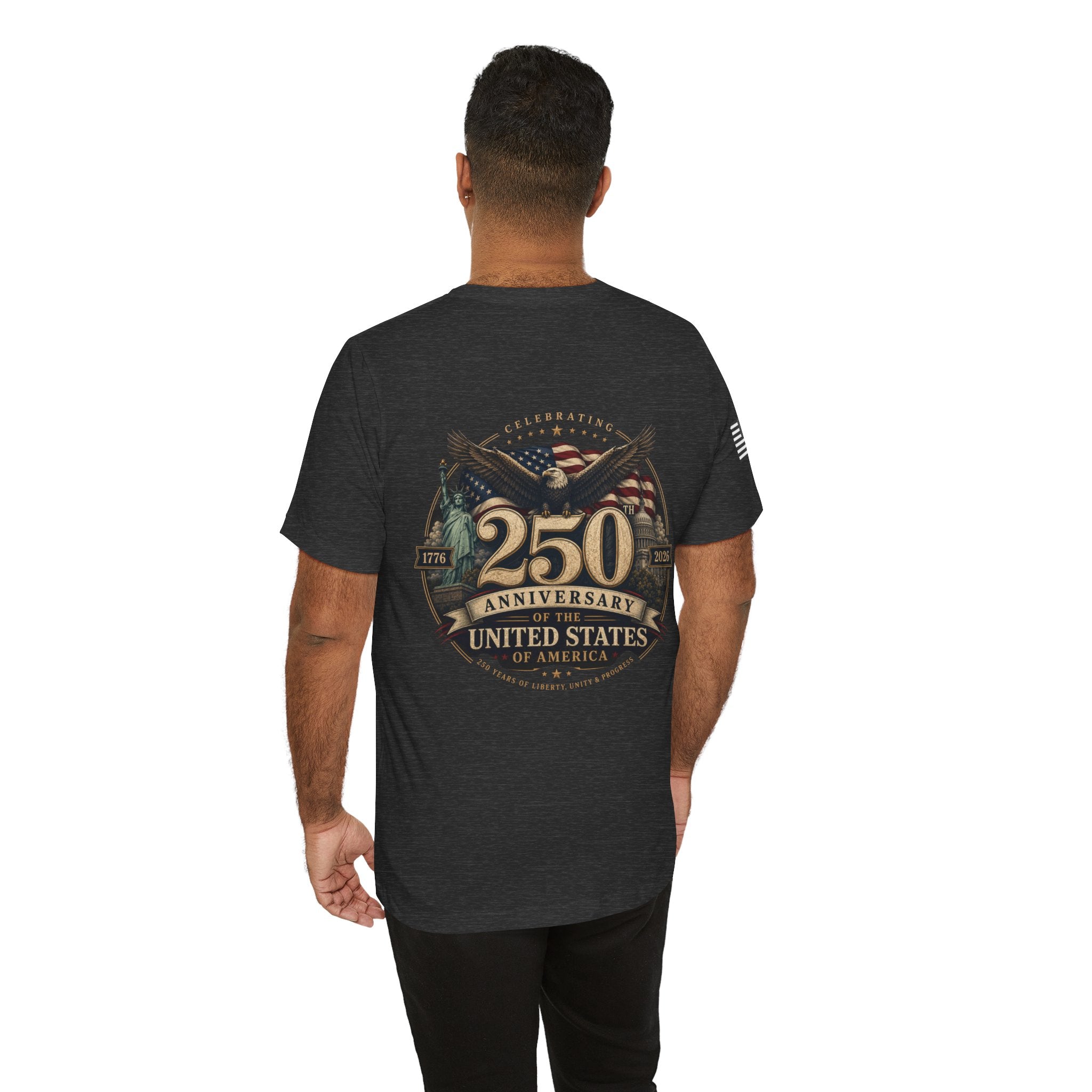 250th Anniversary USA T‑Shirt — American Eagle & Flag Commemorative Tee