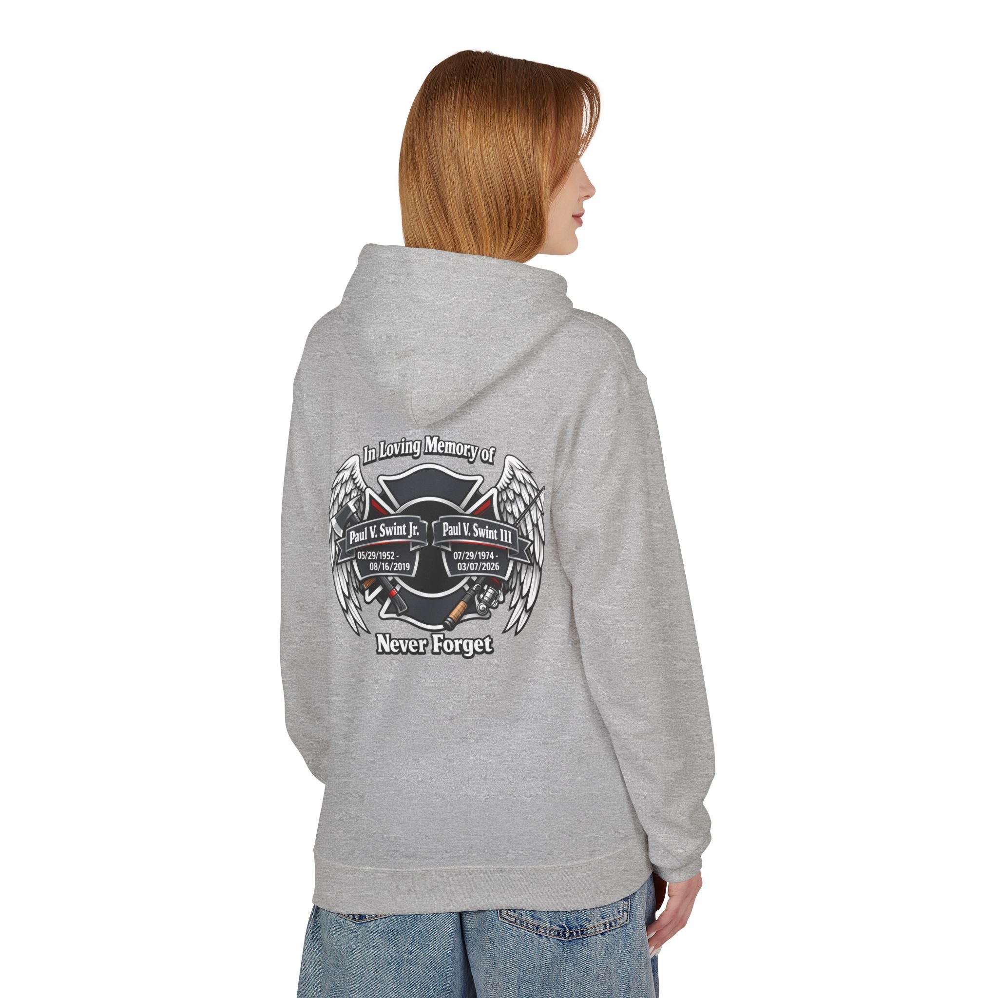 Memorial 'Never Forget' Hoodie — In Loving Memory Tribute Sweatshirt