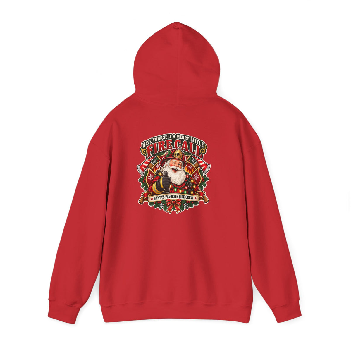 Christmas Firefighter Santa favorite fire crew hoodie