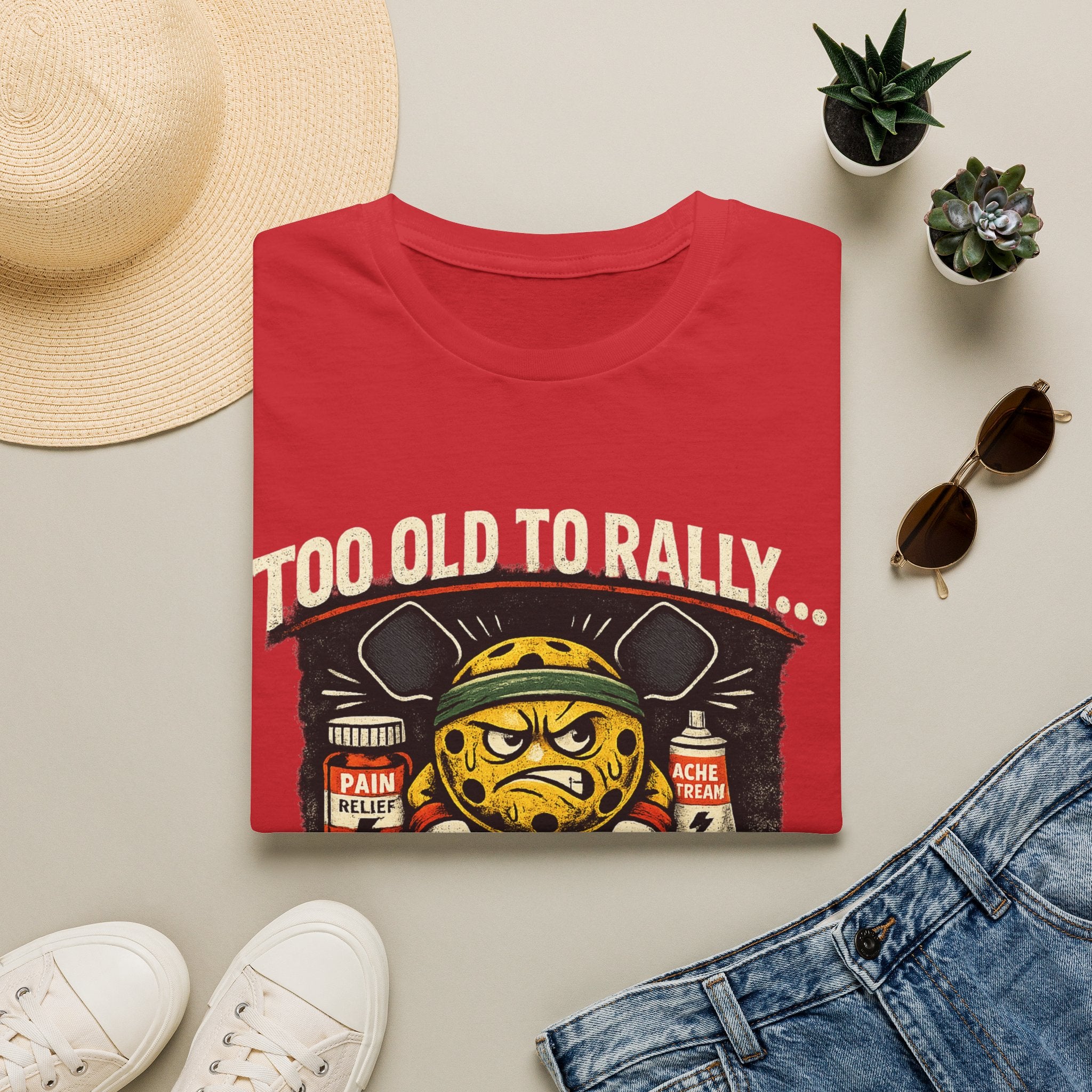 Too Old to Rally, Too Young to Quit Pickleball T-Shirt