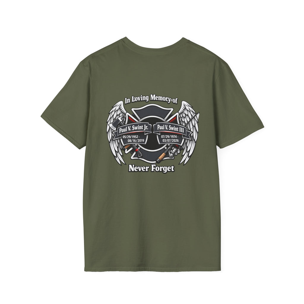 Memorial Wings T-Shirt — 'In Loving Memory / Never Forget' Tribute Tee