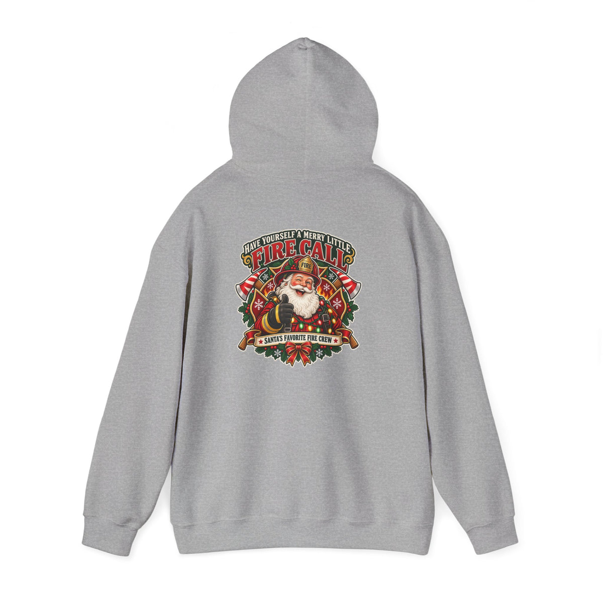 Christmas Firefighter Santa favorite fire crew hoodie