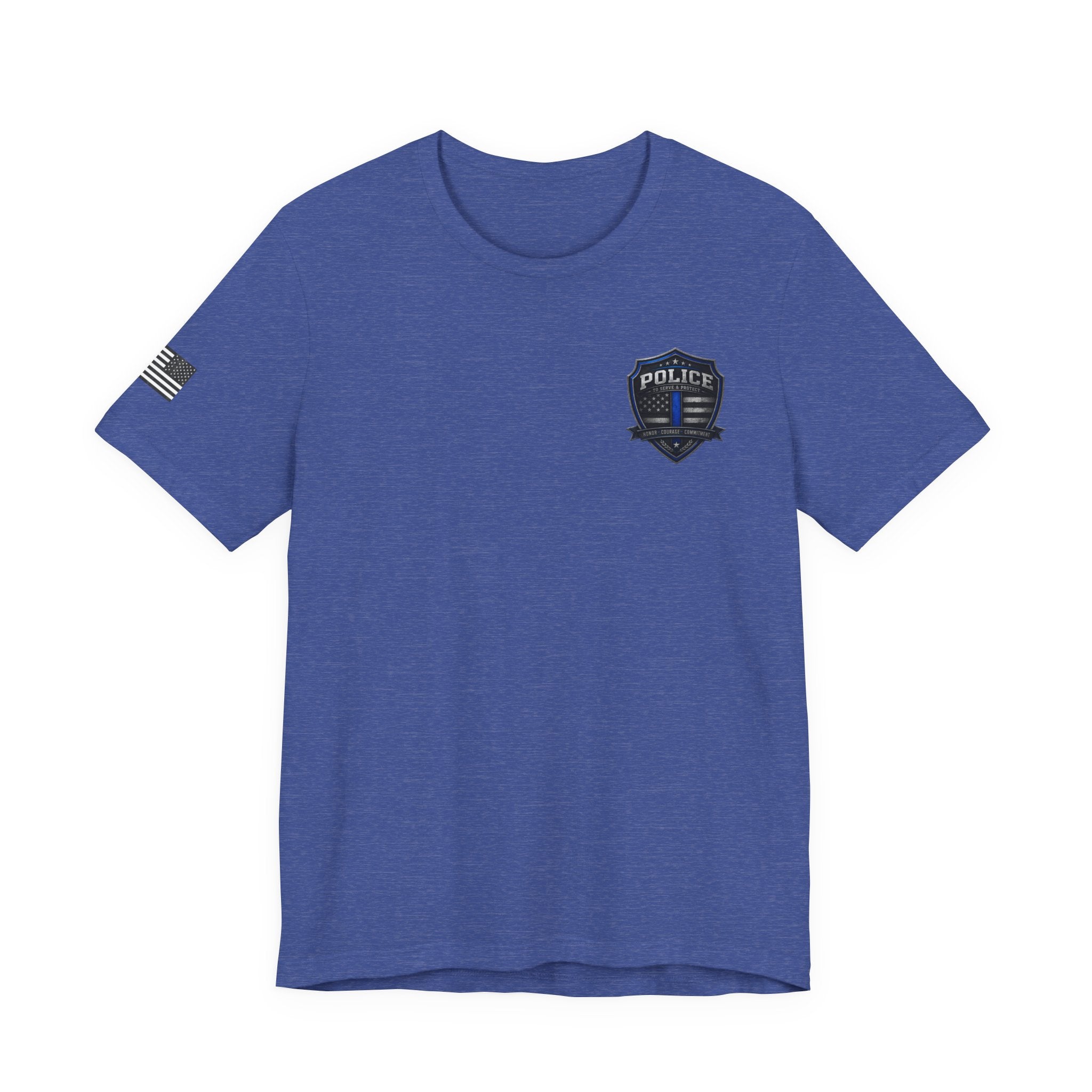 Serve With Honor Police T‑Shirt — Tactical Response Badge Tee