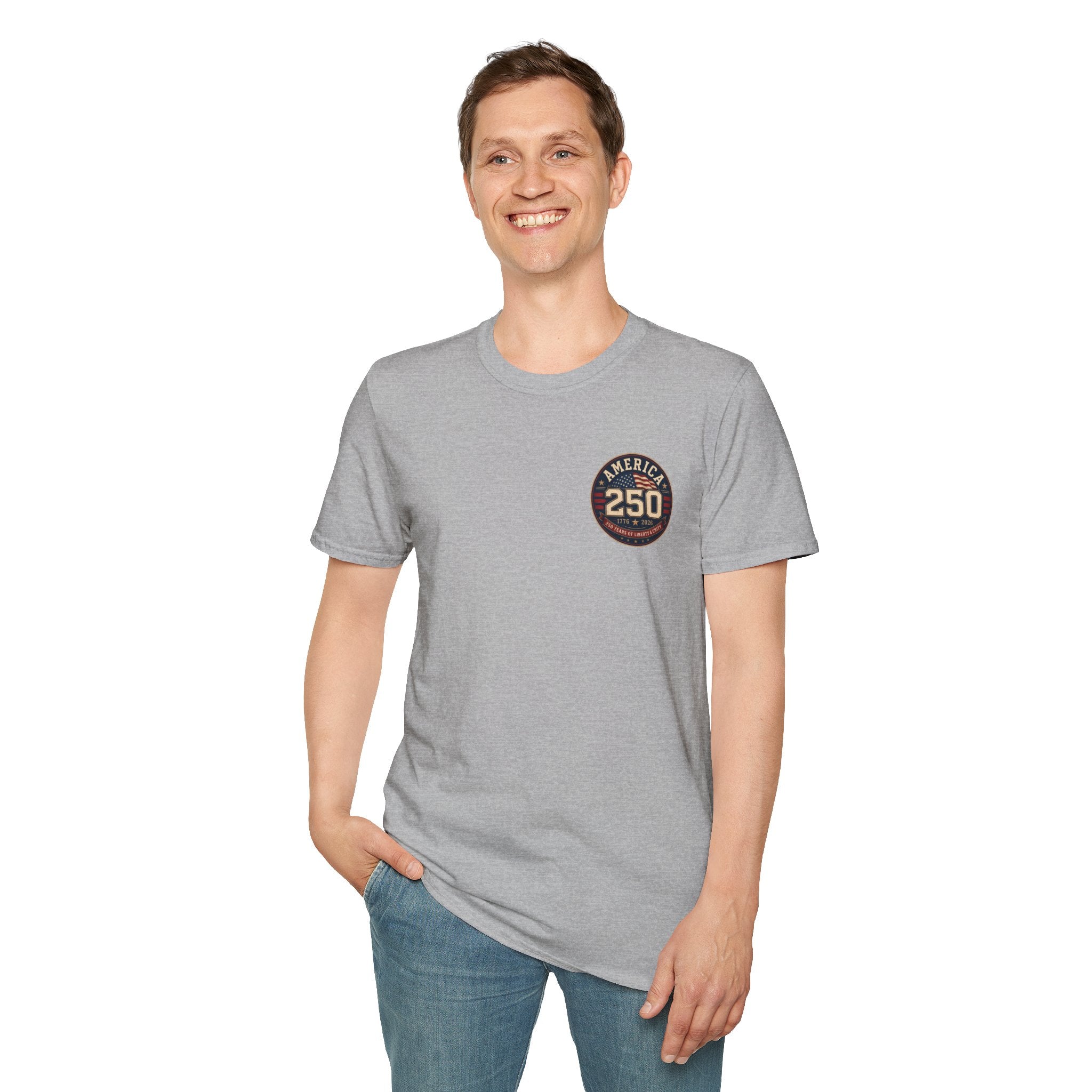 America 250 Firefighter Patriotic Graphic Tee