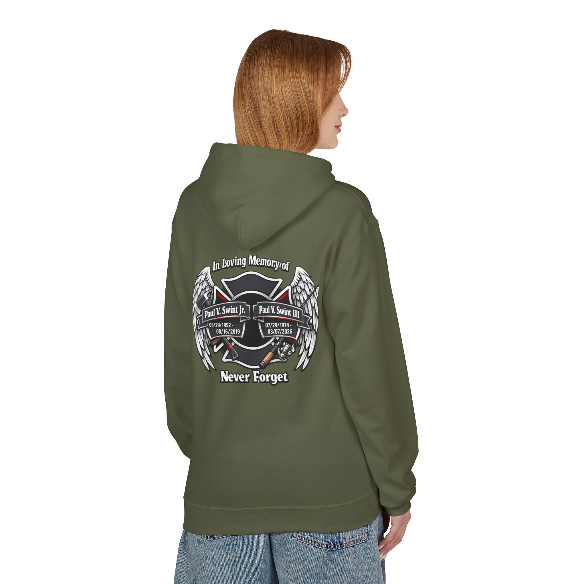 Memorial 'Never Forget' Hoodie — In Loving Memory Tribute Sweatshirt