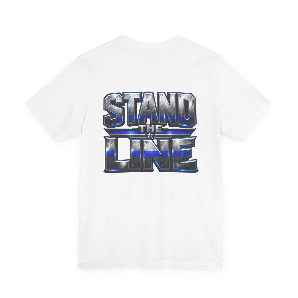 Police Stand the Line Graphic T-shirt