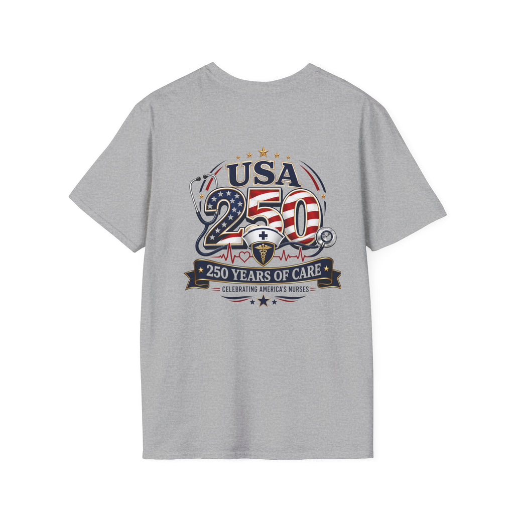 USA 250 Years of Care Nurse Shirt – Patriotic America’s Nurses 250th Anniversary Graphic Tee