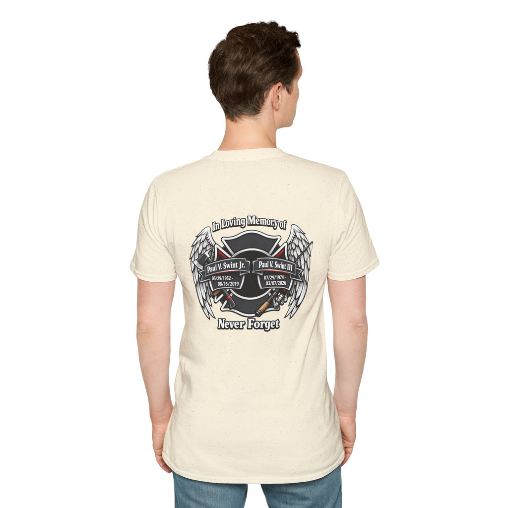 Memorial Wings T-Shirt — 'In Loving Memory / Never Forget' Tribute Tee