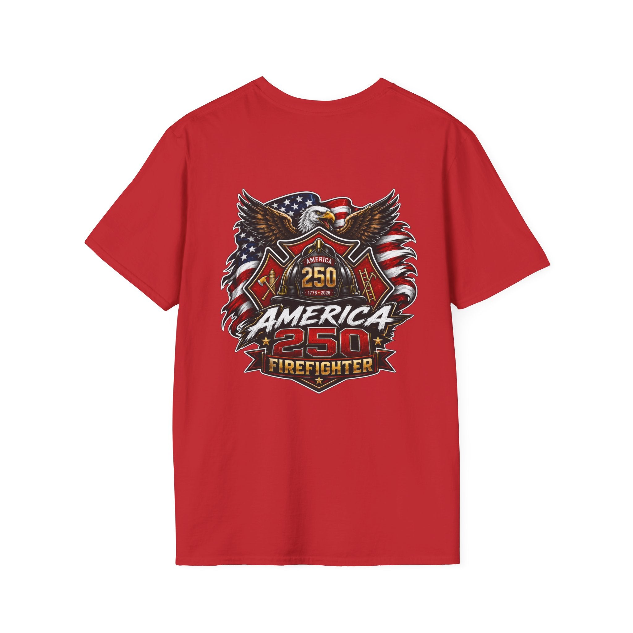 America 250 Firefighter Patriotic Graphic Tee
