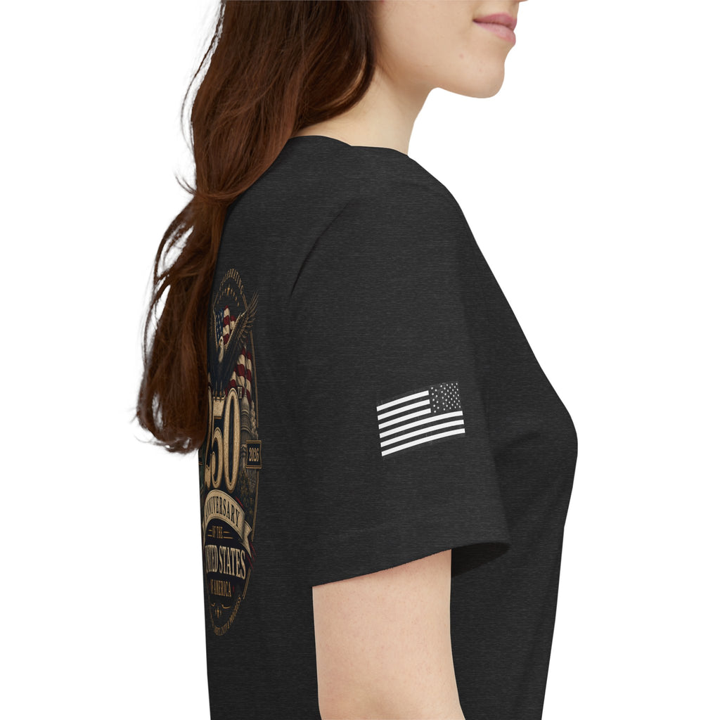 250th Anniversary USA T‑Shirt — American Eagle & Flag Commemorative Tee