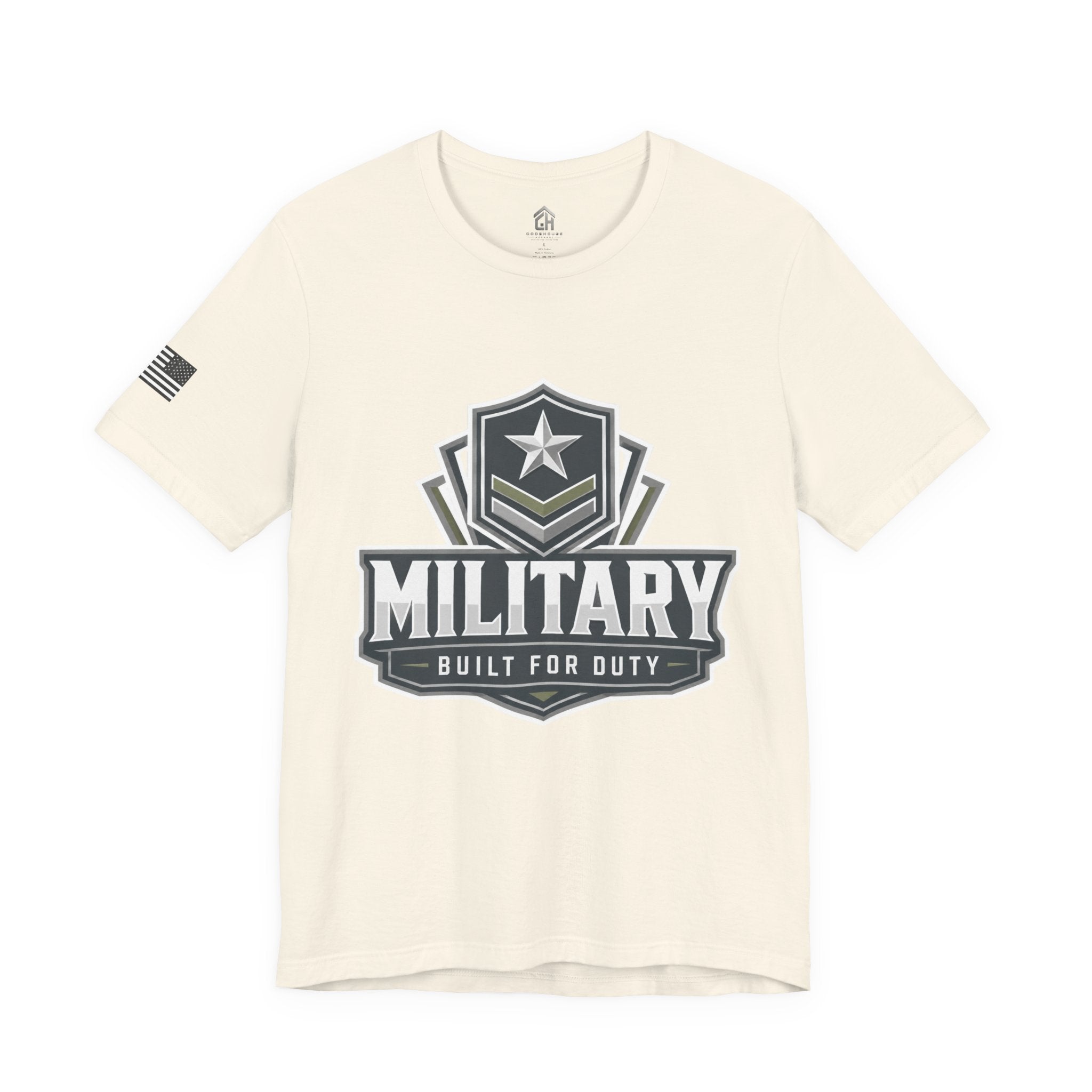Military Built for Duty Graphic Tee — Patriotic Veteran T‑Shirt