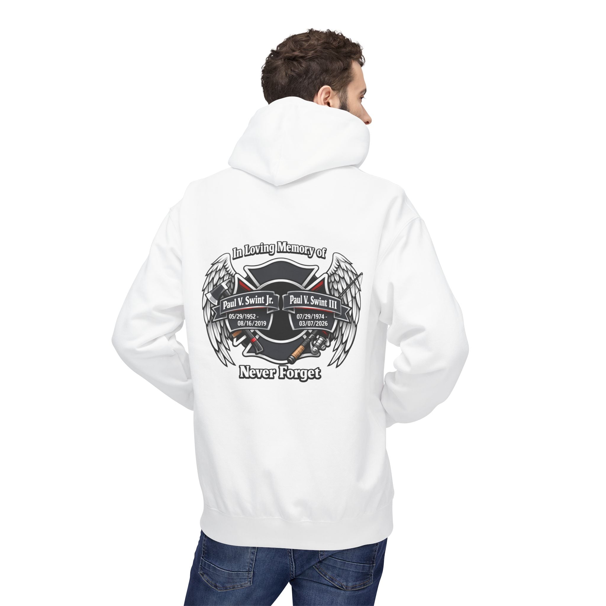 Memorial 'Never Forget' Hoodie — In Loving Memory Tribute Sweatshirt