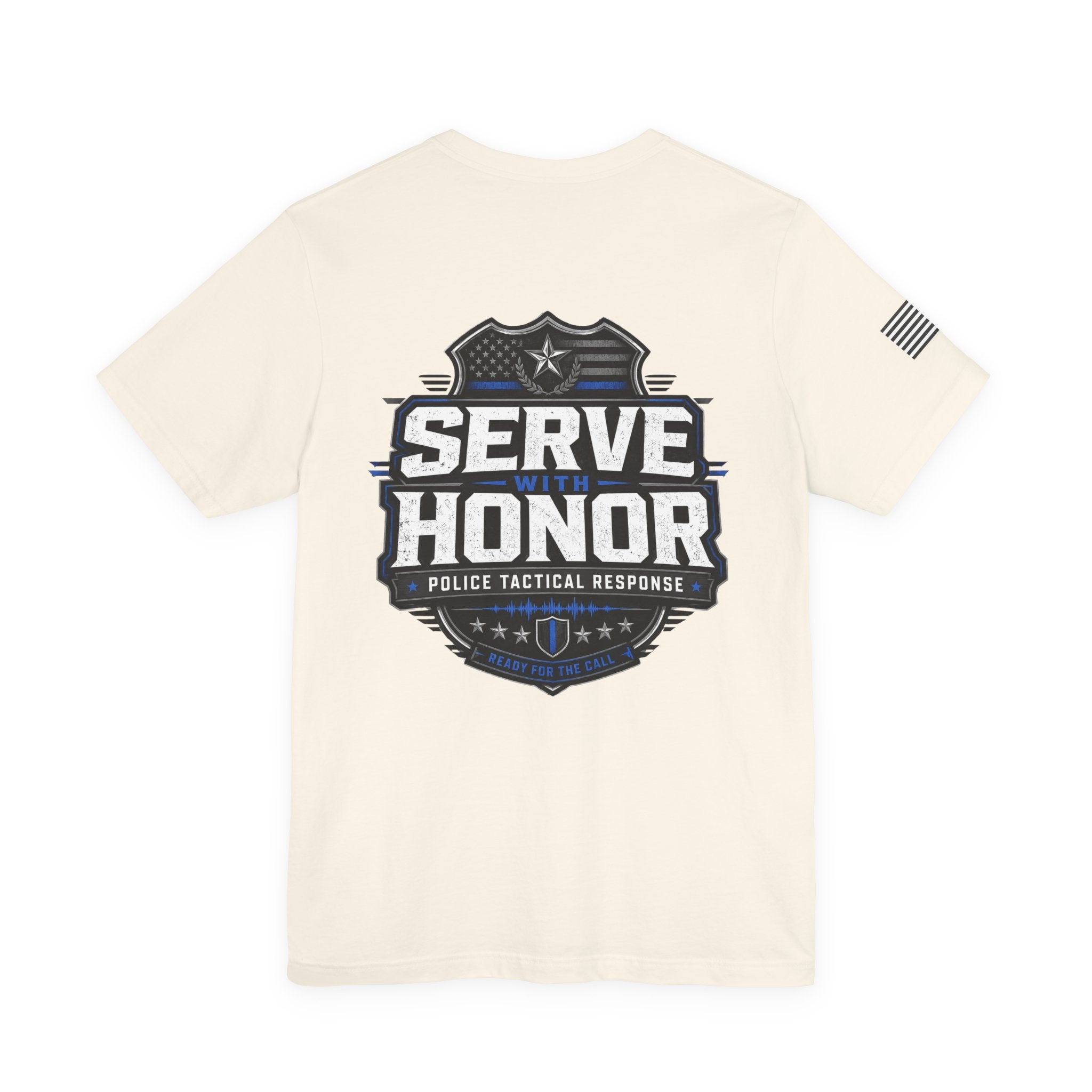 Serve With Honor Police T‑Shirt — Tactical Response Badge Tee