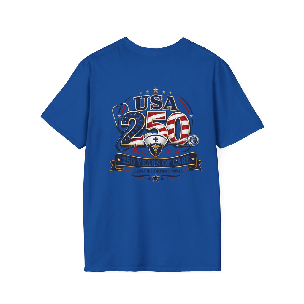 USA 250 Years of Care Nurse Shirt – Patriotic America’s Nurses 250th Anniversary Graphic Tee