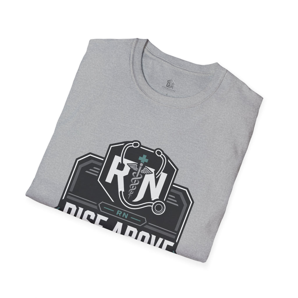 Rise Above RN Stethoscope Tee