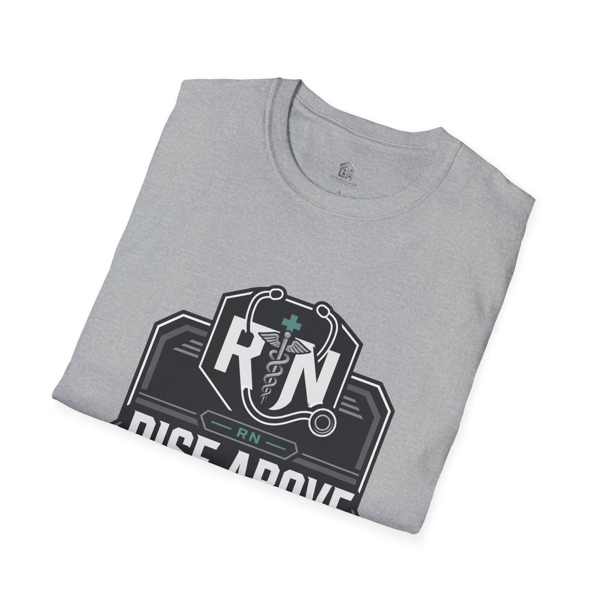 Rise Above RN Stethoscope Tee