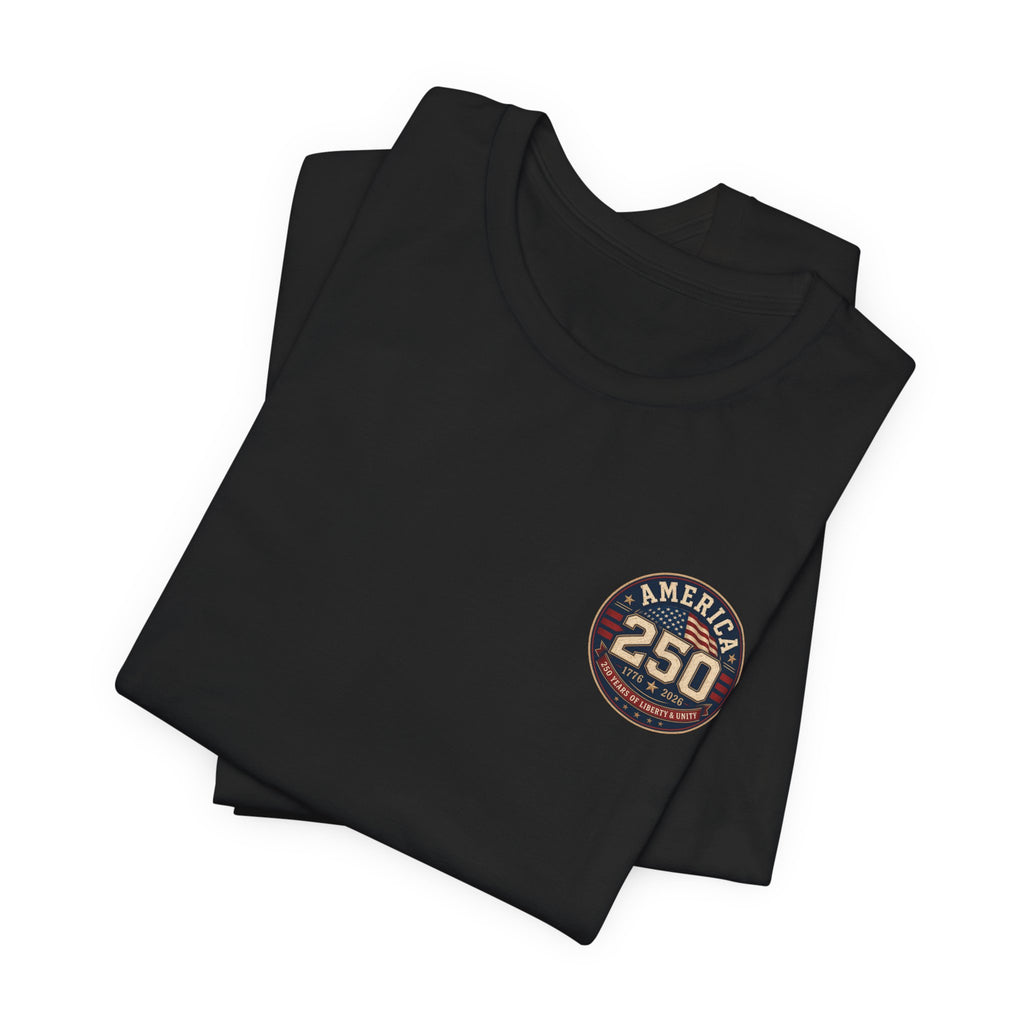 250th Anniversary USA T‑Shirt — American Eagle & Flag Commemorative Tee