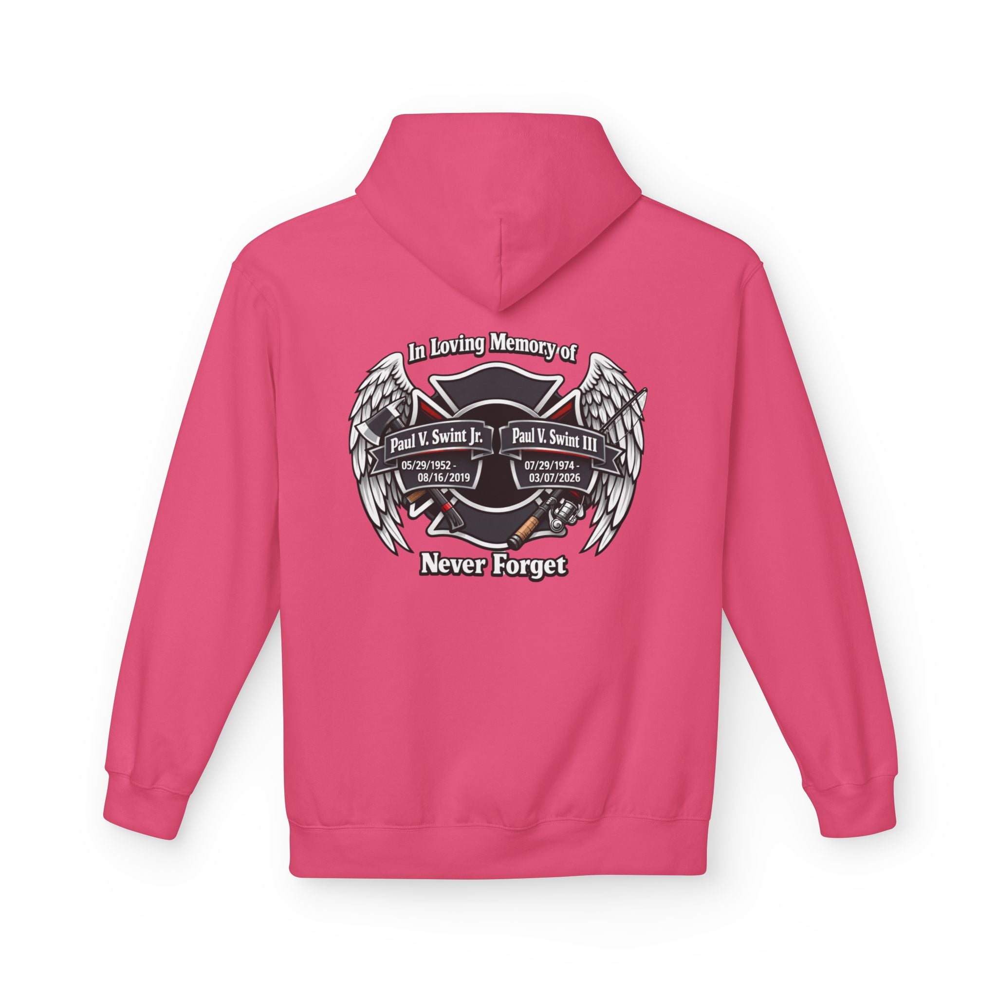 Memorial 'Never Forget' Hoodie — In Loving Memory Tribute Sweatshirt