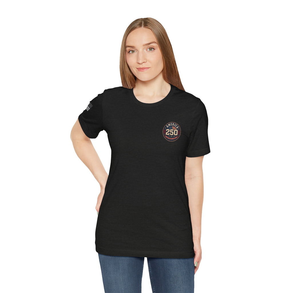 250th Anniversary USA T‑Shirt — American Eagle & Flag Commemorative Tee