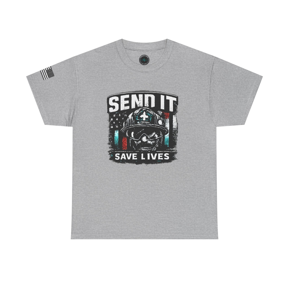 Send It Save Lives T‑Shirt — EMS/Paramedic Rescue Helmet Tee