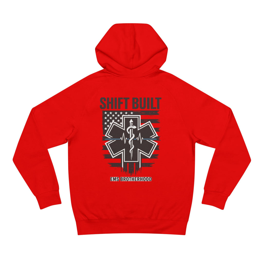Shift Built EMS Brotherhood Hoodie | Paramedic Star of Life, American Flag