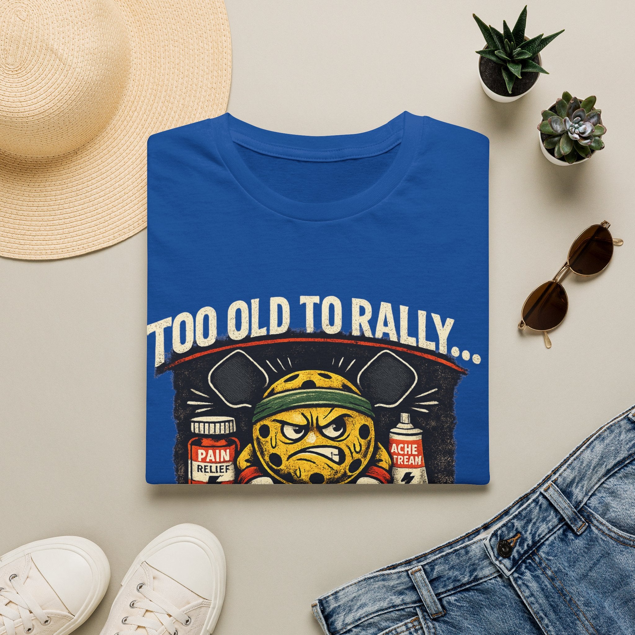 Too Old to Rally, Too Young to Quit Pickleball T-Shirt