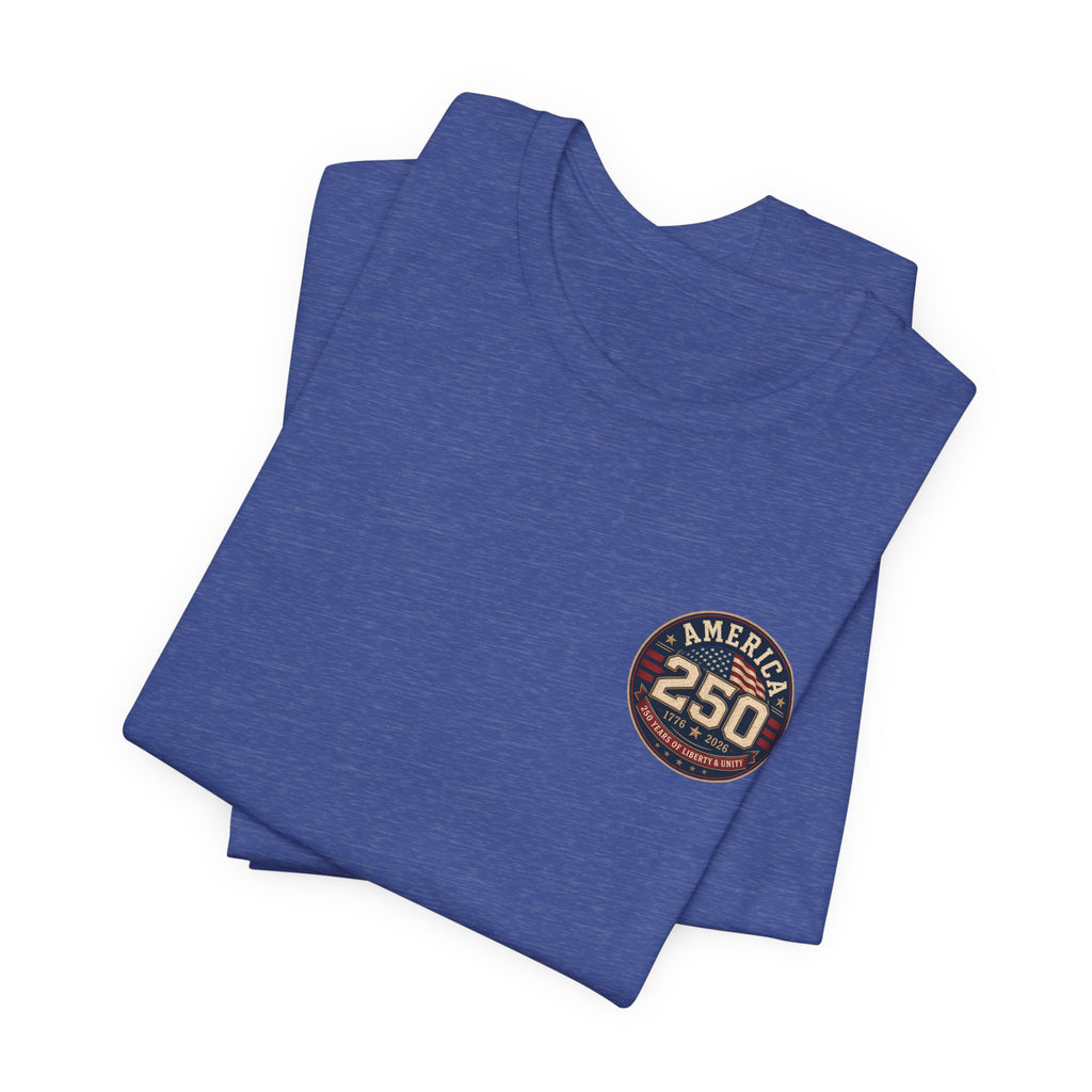 250th Anniversary USA T‑Shirt — American Eagle & Flag Commemorative Tee