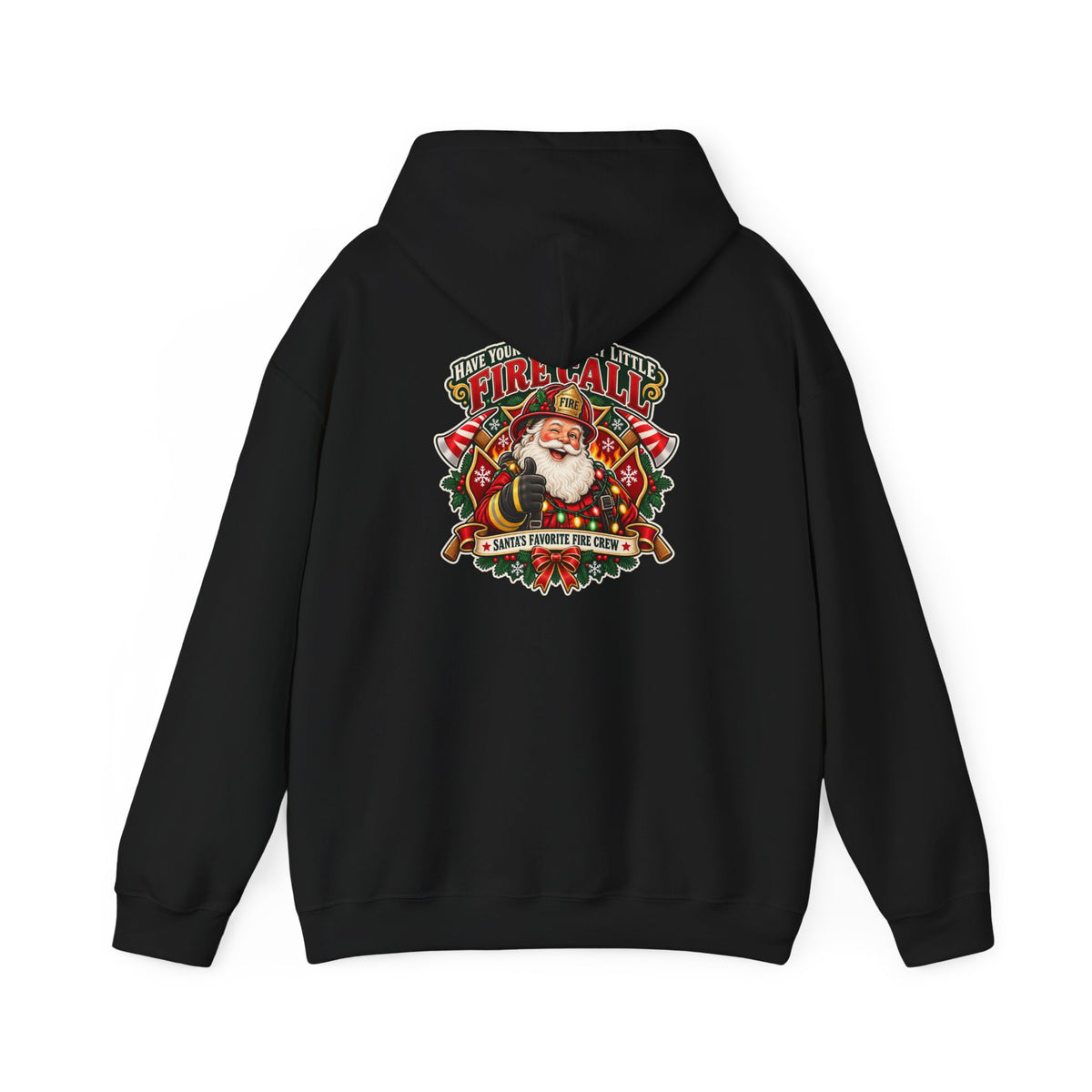 Christmas Firefighter Santa favorite fire crew hoodie