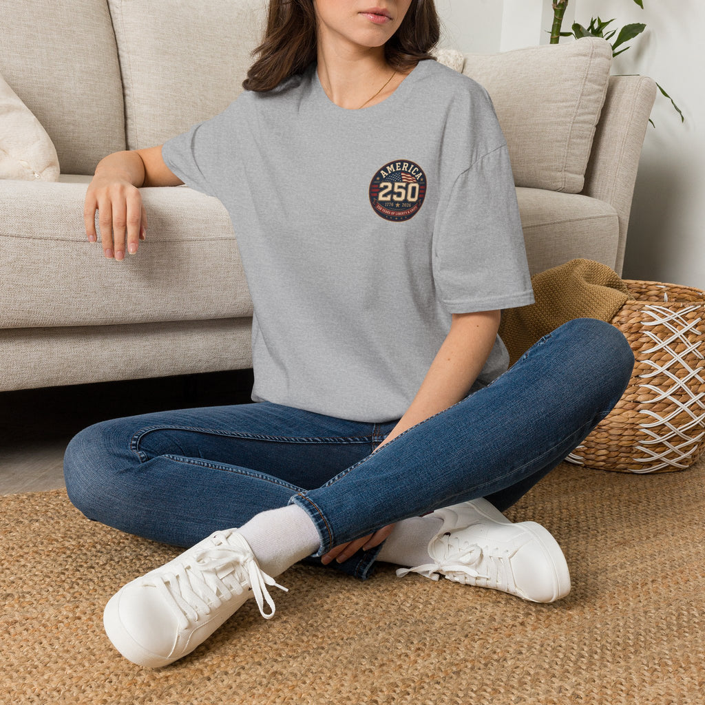 America 250 Firefighter Patriotic Graphic Tee